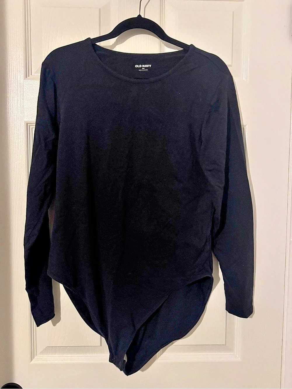 Old Navy Long-Sleeve Crew-Neck Bodysuit Black